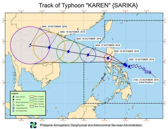 Typhoon Karen damages roads in CAR, Region 2, 3 image