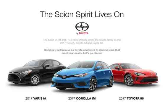 Scion officially bids adieu Scion officially bids adieu image