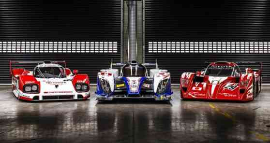 Four-generations of Toyota Le Mans prototypes at 2014 Goodwood Festival image