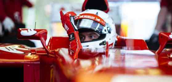 Sebastian Vettel debuts as Ferrari driver in Fiorano image