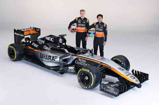 Force India shows new livery for 2015 F1 season image