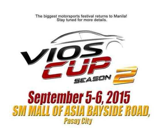 2015 Vios Cup to run on MOA Bayside Road in September image