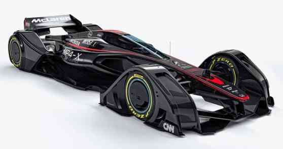 McLaren F1 previews futuristic MP4-X concept Formula One car image