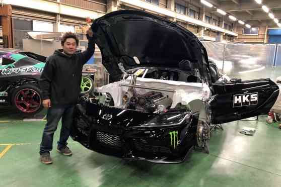 Champion drifter Daigo Saito has the first 2JZ-swapped GR Supra image