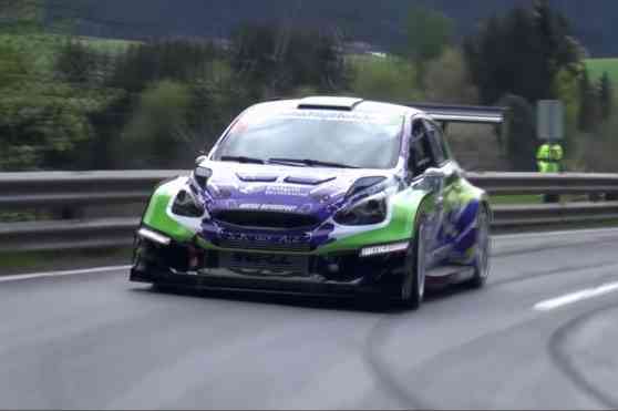 This fire-breathing rally car is really a Mitsubishi Mirage image