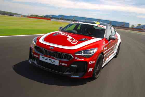This Kia Stinger gets second life as 420 HP race car image