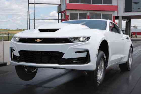 This Chevy Camaro drag car has a 9.4L, big-block V8 image