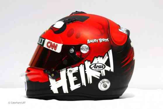 Heikki Kovalainen flies into Formula 1 with Angry Birds image