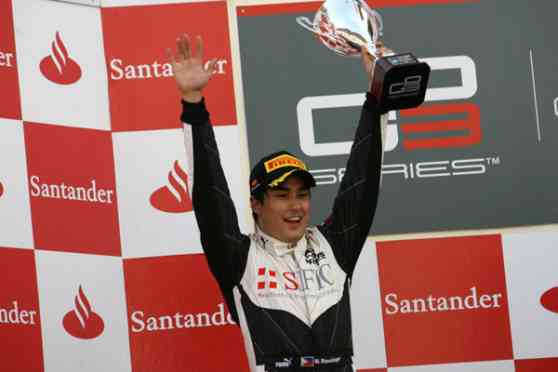 Stockinger wins second place in Barcelona GP3 opener image
