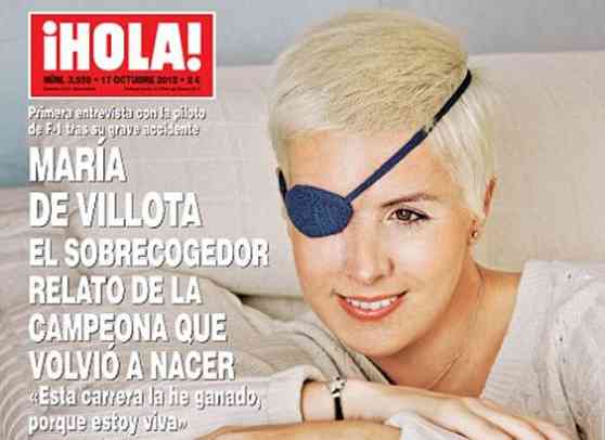 Lady F1 driver Maria De Vilotta recovers image