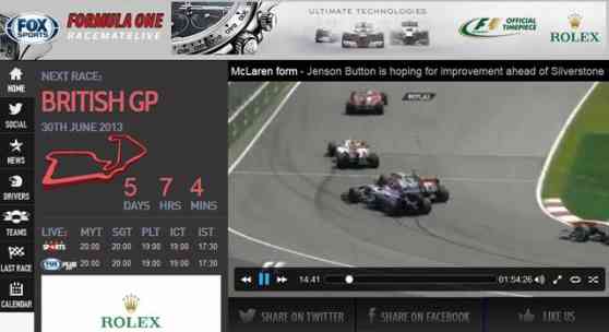 Fox Sports launches online companion site for the Formula World Championship image