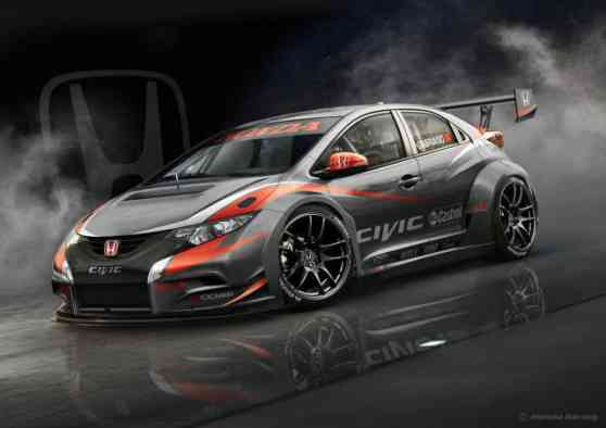 Honda releases first image of 2014 Civic WTCC racer  image