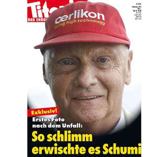 German magazine mocks Michael Schumacher, gets Lauda's ire image
