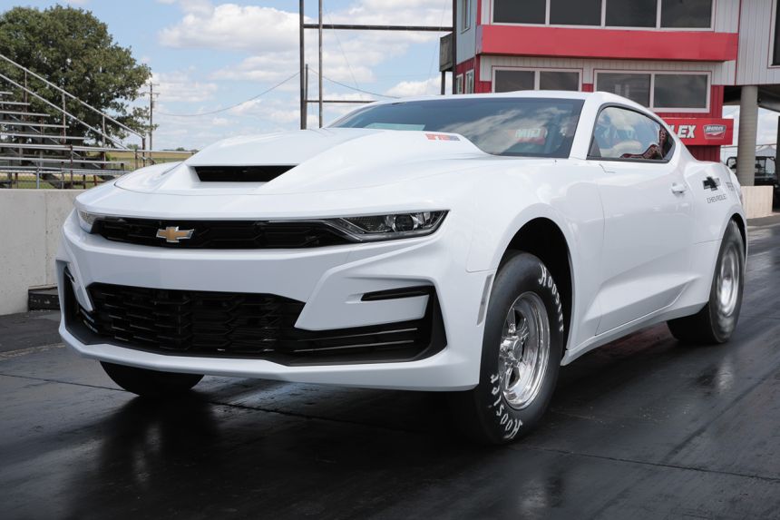 This Chevy Camaro drag car has a 9.4L, big-block V8 image