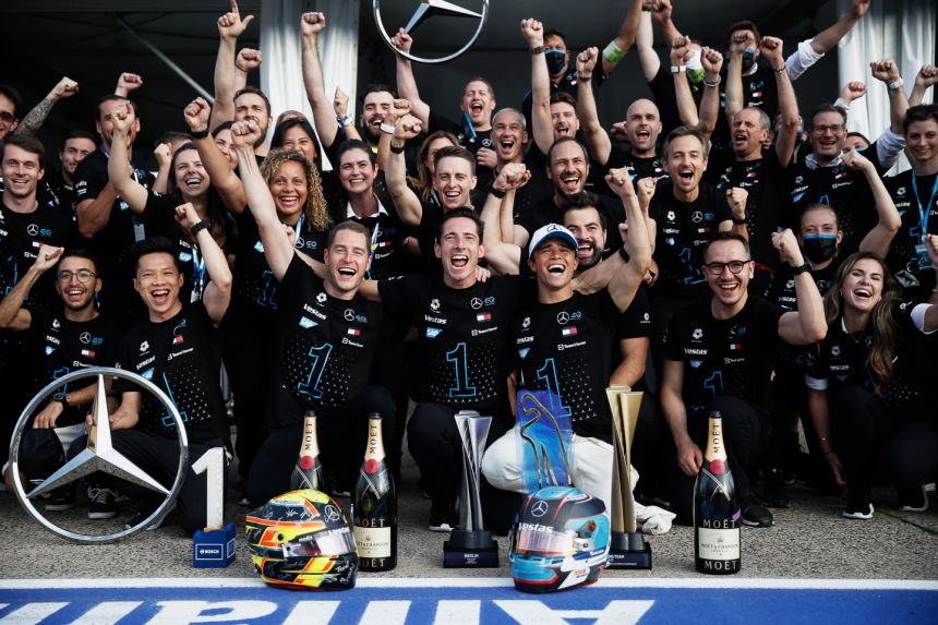Mercedes wins both Formula E titles in topsy-turvy finale image