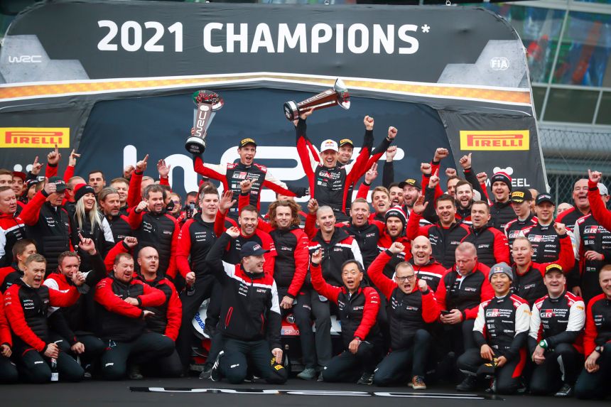Toyota wins the 2021 World Rally Championship image