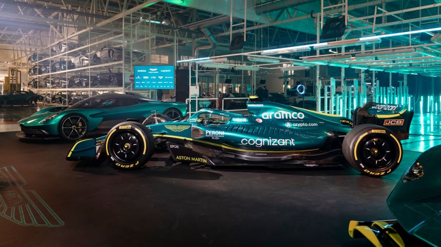 Aston Martin&rsquo;s 2022 F1 car looks different from the competition image