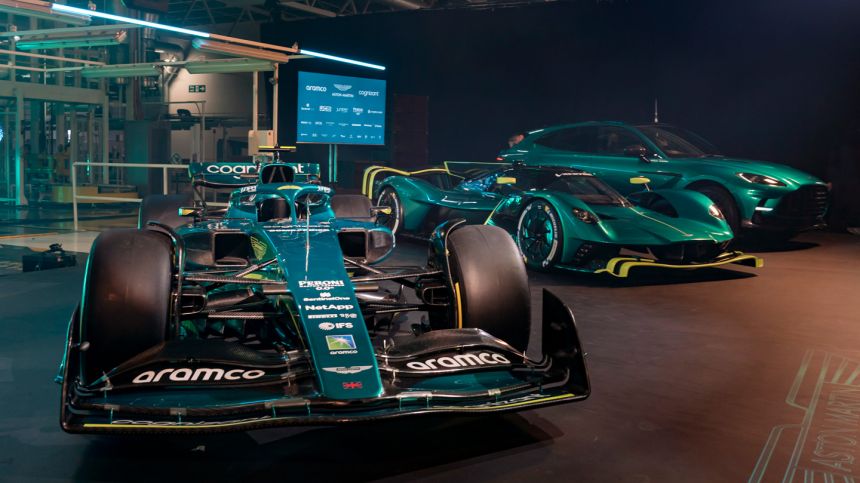 Aston Martin&rsquo;s 2022 F1 car looks different from the competition image