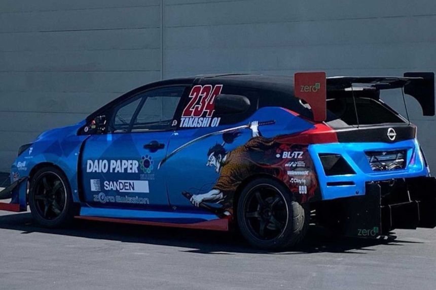 Look! Samurai Speed&rsquo;s Nissan LEAF entry for Pikes Peak image