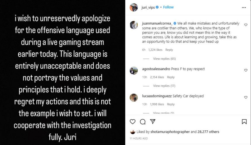 Red Bull suspends F2 driver for saying N-word online image