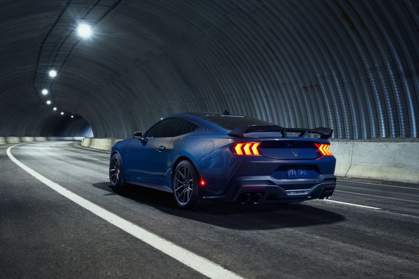 2024 Ford Mustang Dark Horse is one sinister-looking track car image