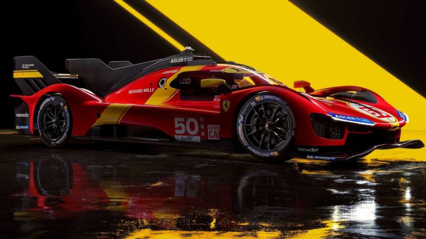Batmobile in Red: Ferrari reveals 499P Le Mans Hypercar image