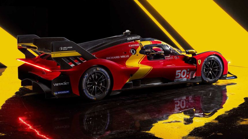 Batmobile in Red: Ferrari reveals 499P Le Mans Hypercar image