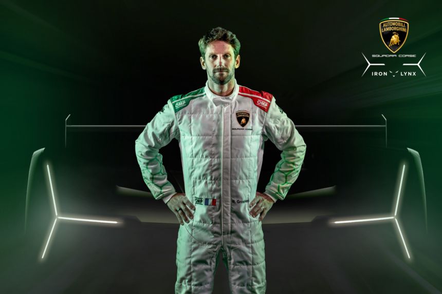 Lamborghini Squadra Corse signs ex-F1 driver Romain Grosjean Lamborghini Squadra Corse signs ex-F1 driver Romain Grosjean image