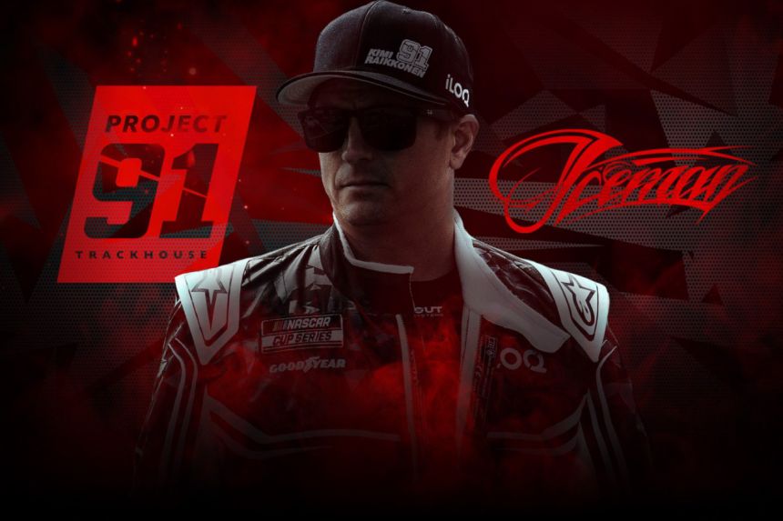 Kimi R&auml;ikk&ouml;nen is coming back to COTA... in a NASCAR image