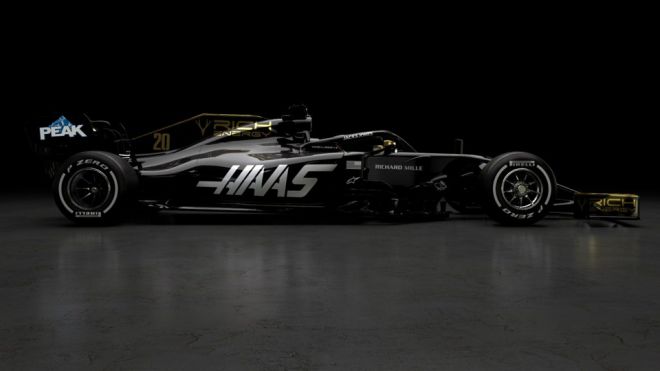 Haas reveals 2019 F1 car with new retro-cool livery image