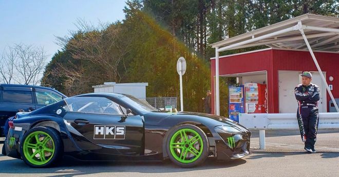 Champion drifter Daigo Saito has the first 2JZ-swapped GR Supra image