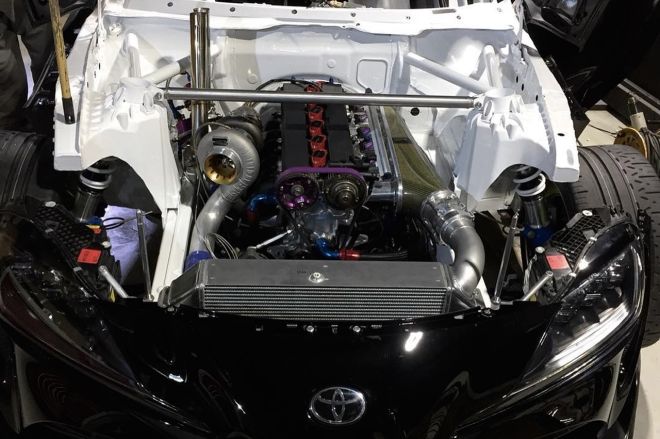 Champion drifter Daigo Saito has the first 2JZ-swapped GR Supra image