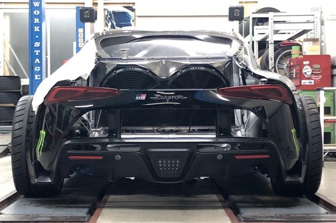 Champion drifter Daigo Saito has the first 2JZ-swapped GR Supra image