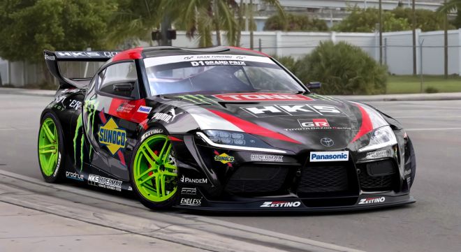 Champion drifter Daigo Saito has the first 2JZ-swapped GR Supra image