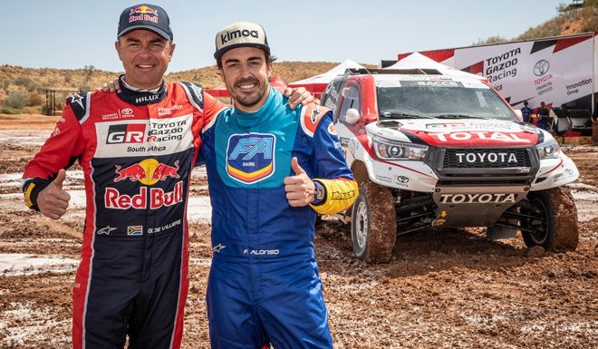 From F1 to Dakar: Fernando Alonso tries off-road racing image