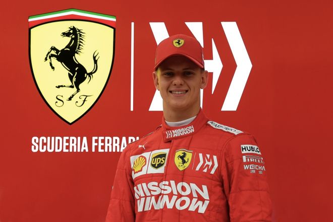 Michael Schumacher&rsquo;s son test drives Ferrari F1 cars image