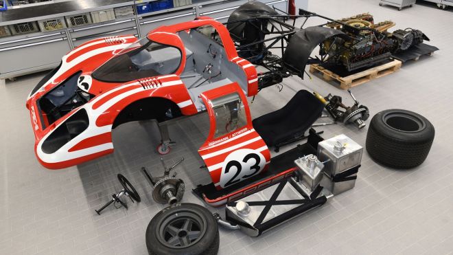 This is how Porsche is restoring the first 917 race car image