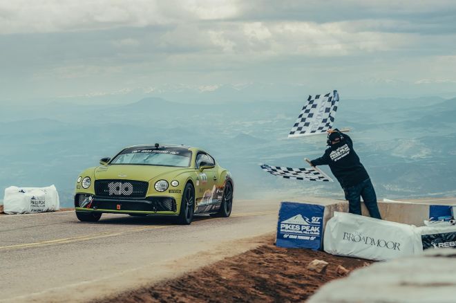 Bentley gives us an awesome POV of their Pikes Peak time attack image