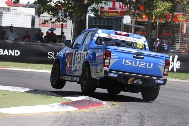 Yes, that is an Isuzu D-Max race truck image