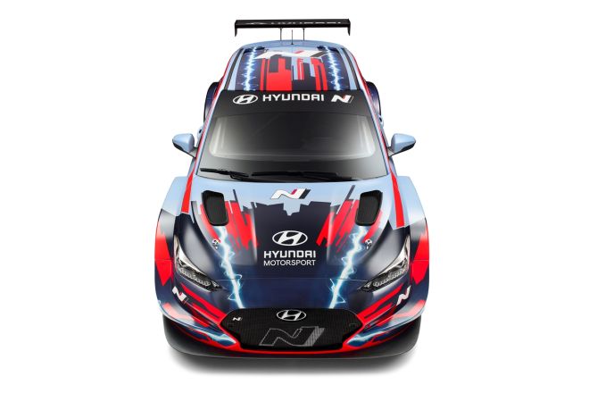 Hyundai turns the Veloster N into an electric race car image