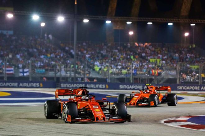 Sebastian Vettel ends winless streak in 2019 Singapore GP image