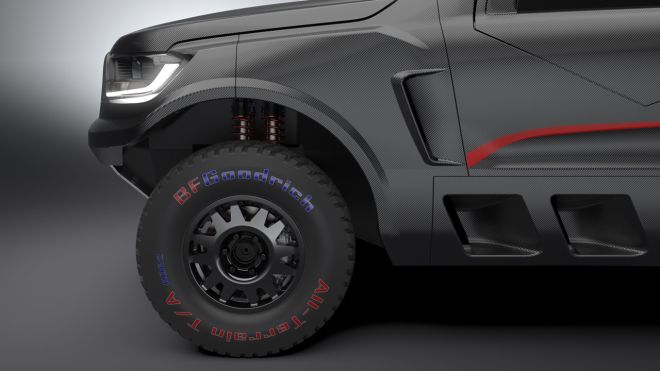 F-150 Raptor-powered Ford Ranger is one mean looking race truck image