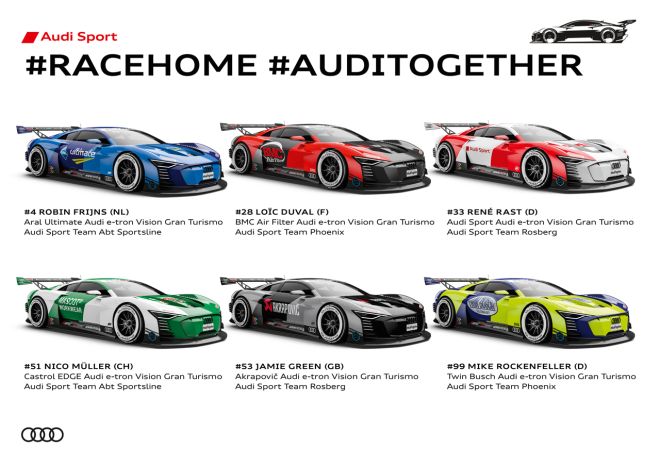 Audi DTM drivers are starting a virtual racing series image