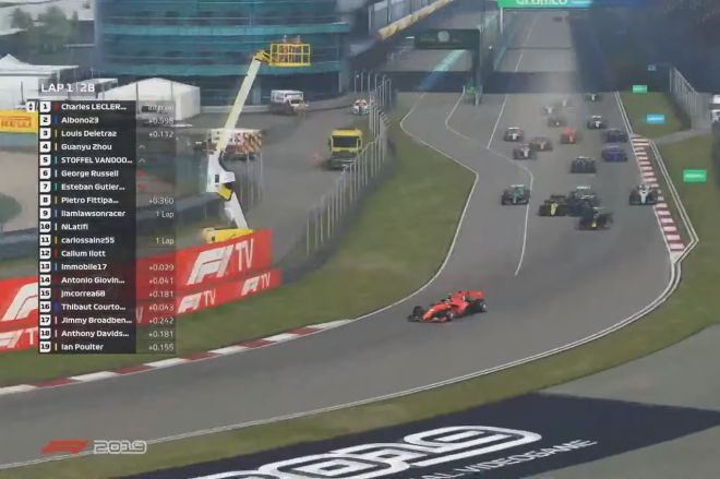 Leclerc takes the checkered flag at 2020 F1 Virtual Chinese GP image