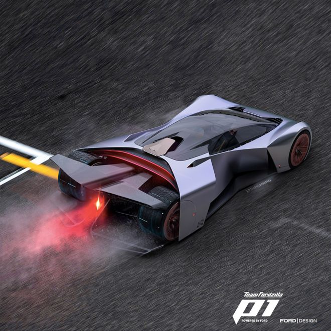 Ford&rsquo;s first virtual race car has a body that transforms image