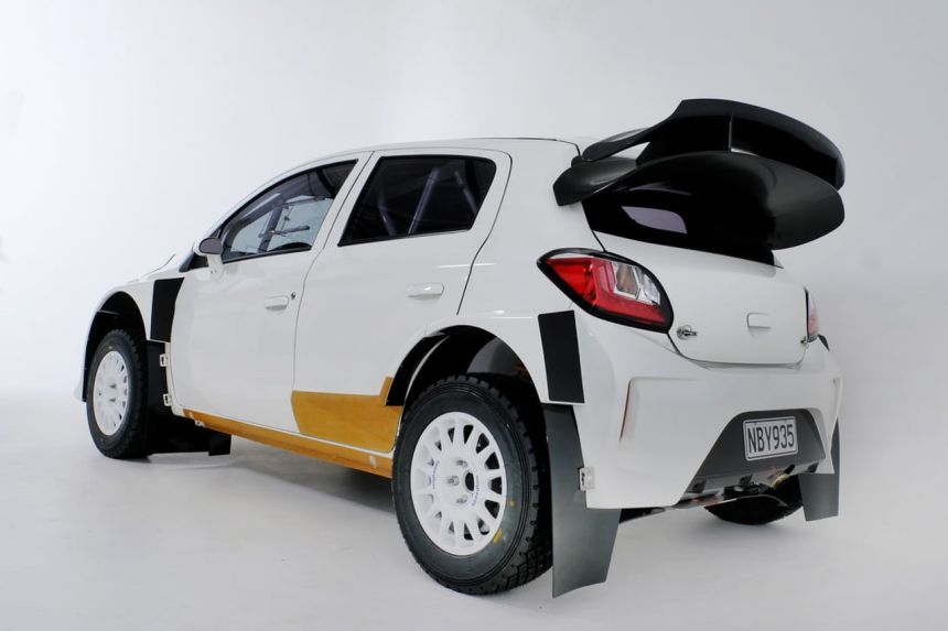 Ralliart built a Mitsubishi Mirage Evolution...sort of image