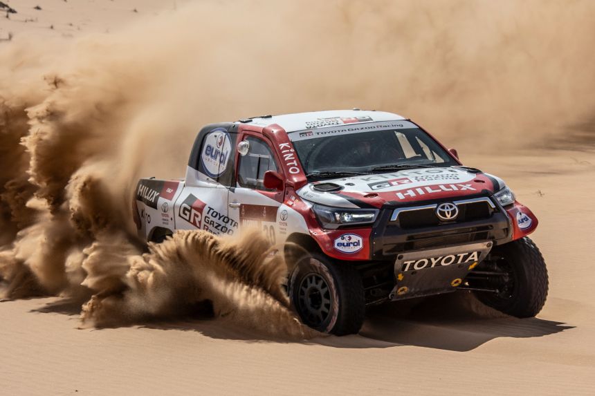 These race-spec Toyota Hilux are built to win at 2021 Dakar Rally image