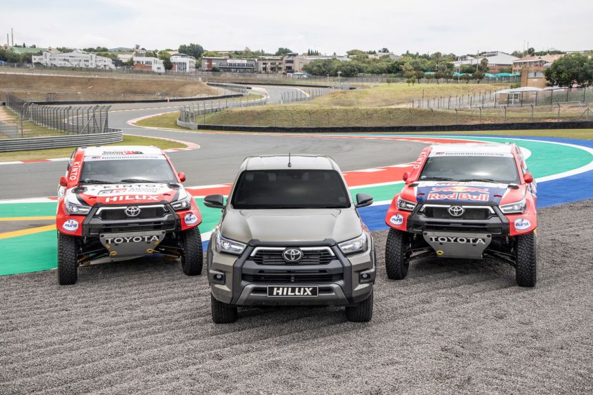 These race-spec Toyota Hilux are built to win at 2021 Dakar Rally image