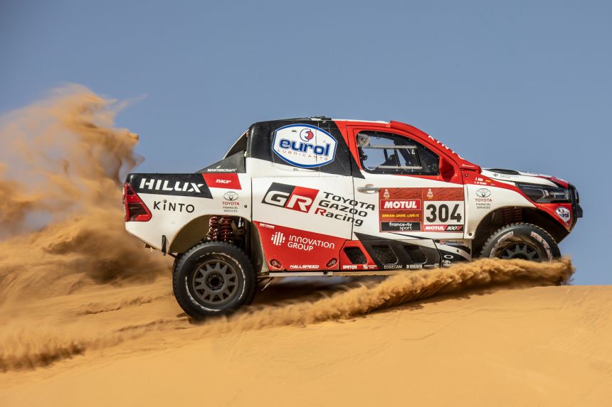 These race-spec Toyota Hilux are built to win at 2021 Dakar Rally image