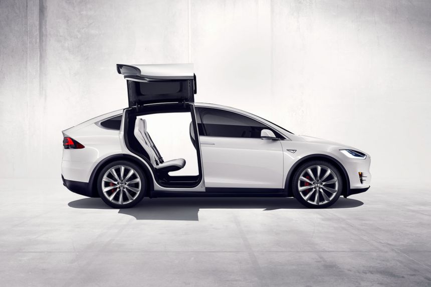 Tesla Model X makes world debut image